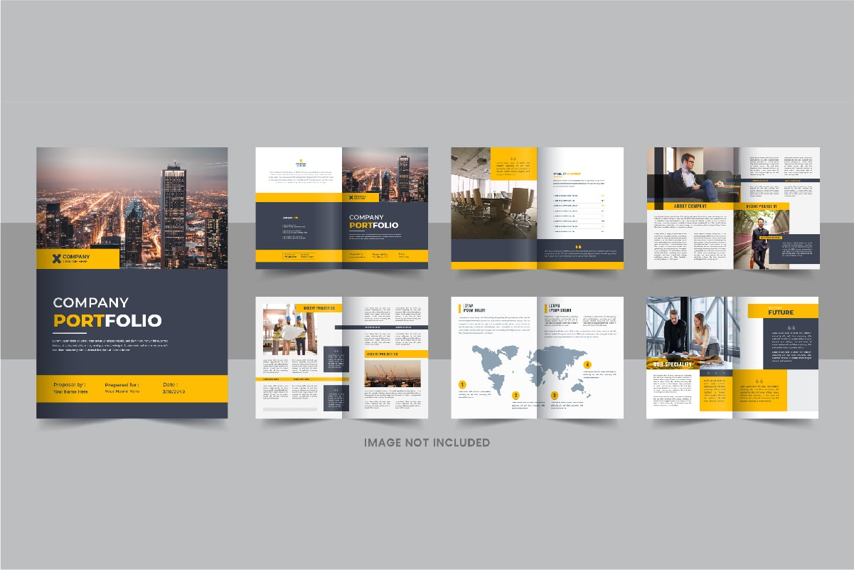 Company Profile Brochure, Corporate Identity design layout