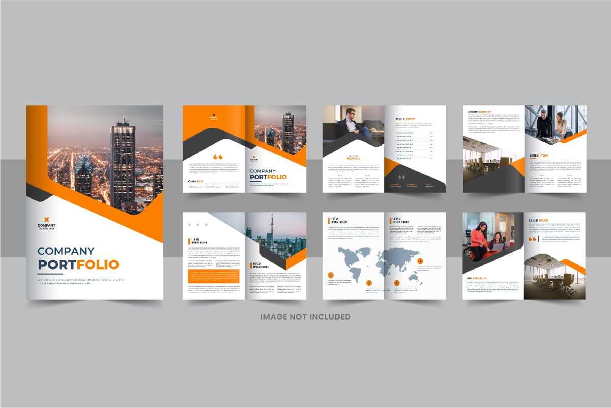 Company Profile Brochure, Corporate Identity design template layout