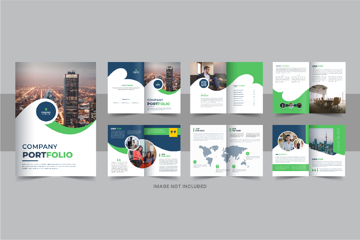 Company Profile Brochure, Corporate Identity template design layout