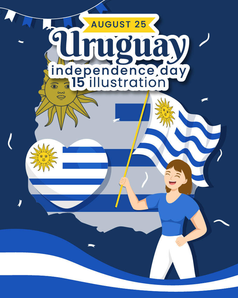 15 Happy Uruguay Independence Day Illustration