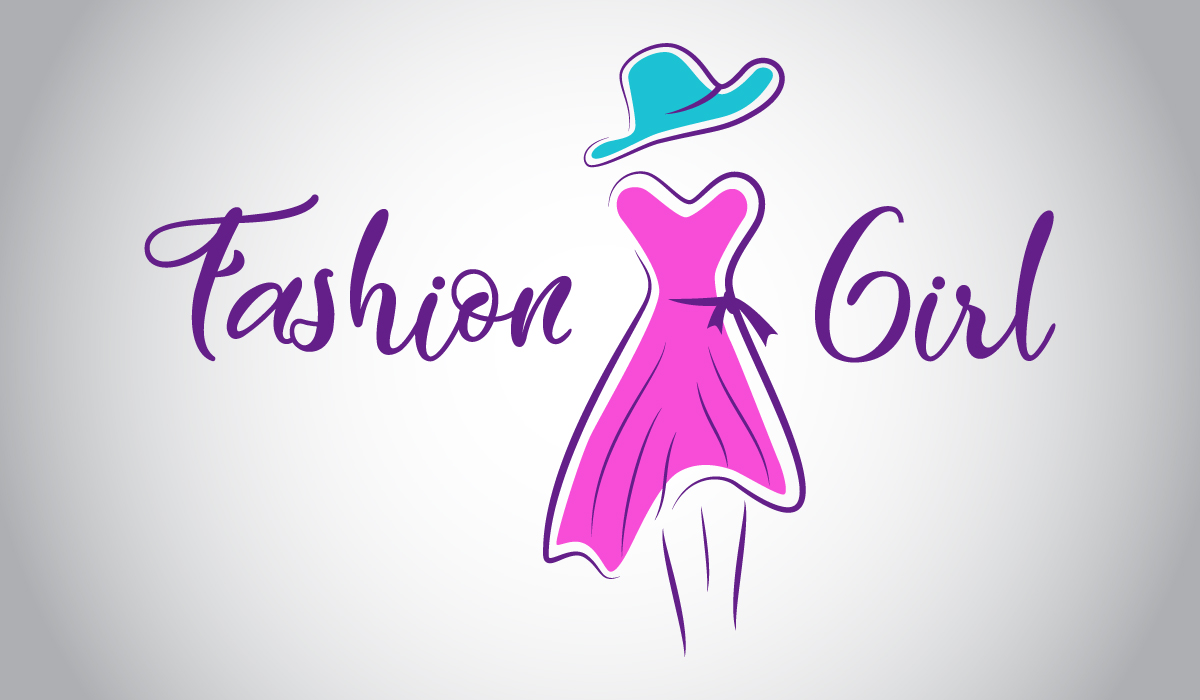 Fashion Girl Logo Template