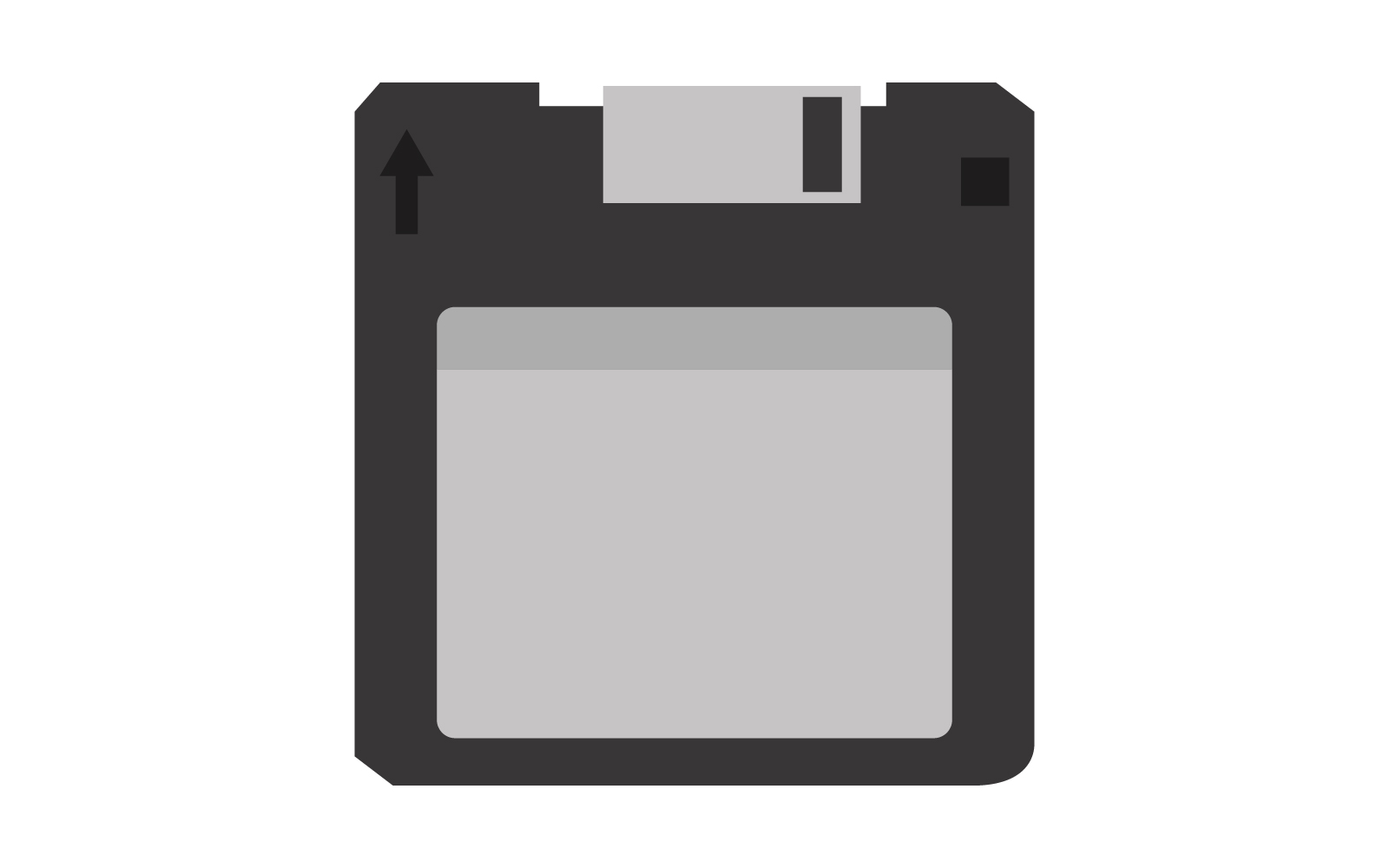 Floppy illustrated on a white background in vector