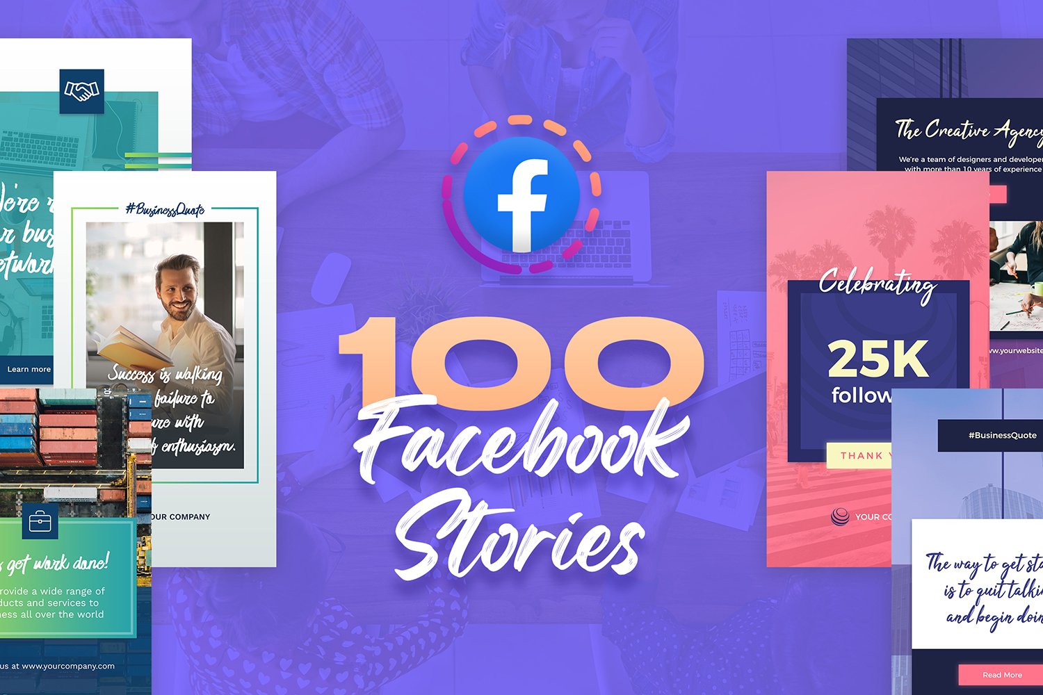 100 Facebook Stories - Social Media Stories