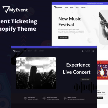 Concerts Events Shopify Themes 341421