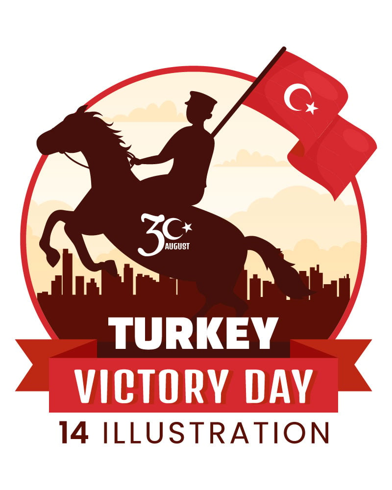 14 Turkey Victory Day Illustration