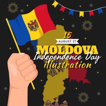 Moldova Day Illustrations Templates 341675