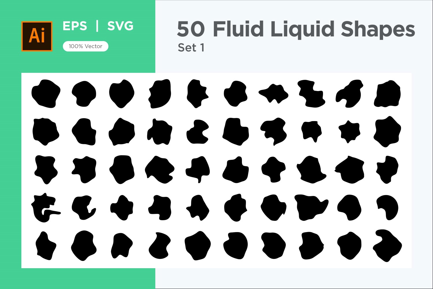 Fluid Liquid Shape V1 50 SET 1