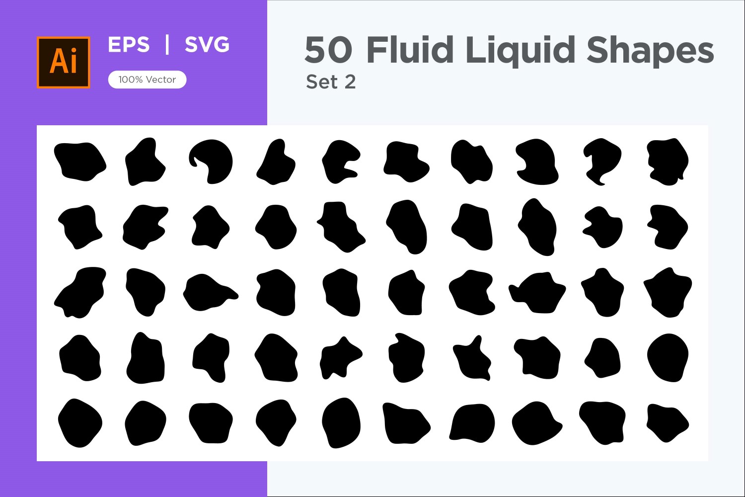 Fluid Liquid Shape V1 50 SET 2