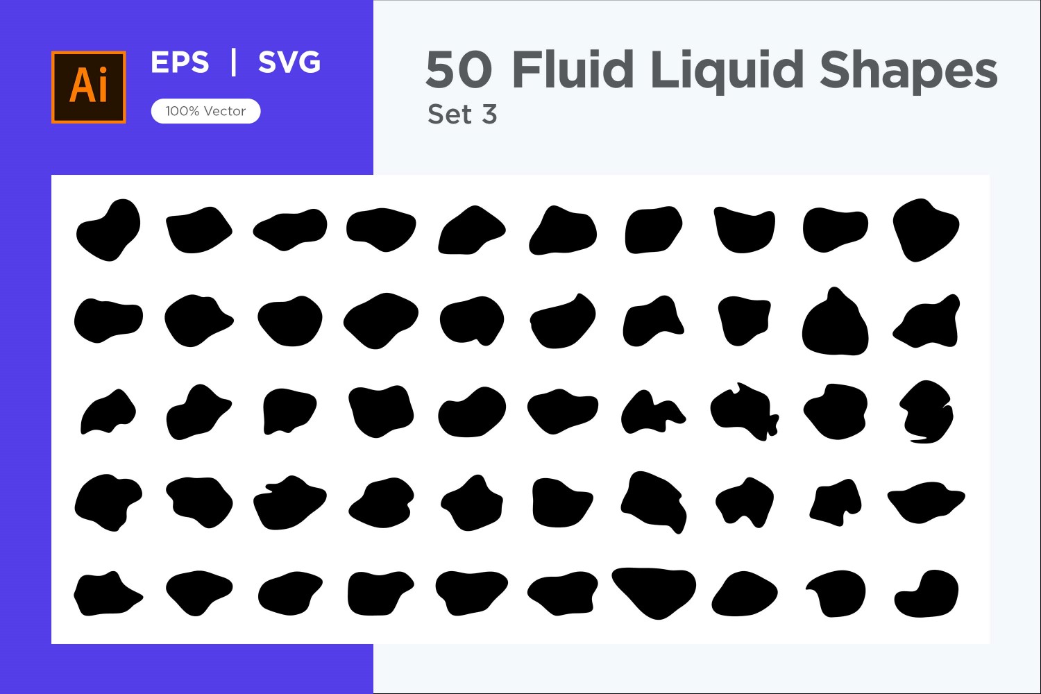 Fluid Liquid Shape V1 50 SET 3