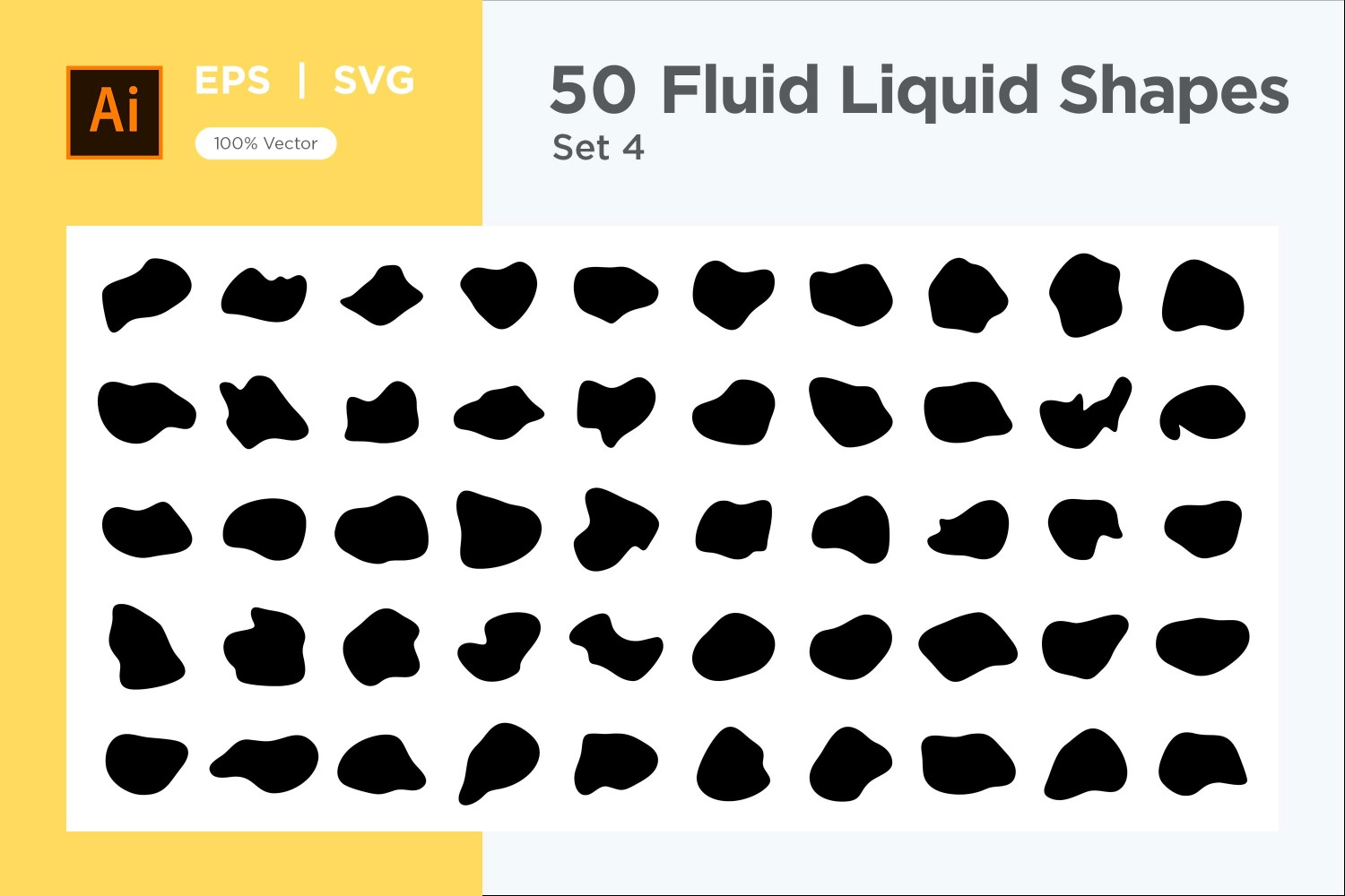 Fluid Liquid Shape V1 50 SET 4