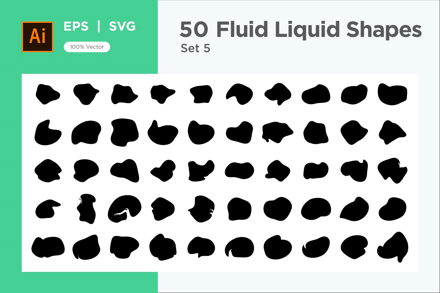 Fluid Liquid Shape V1 50 SET 5