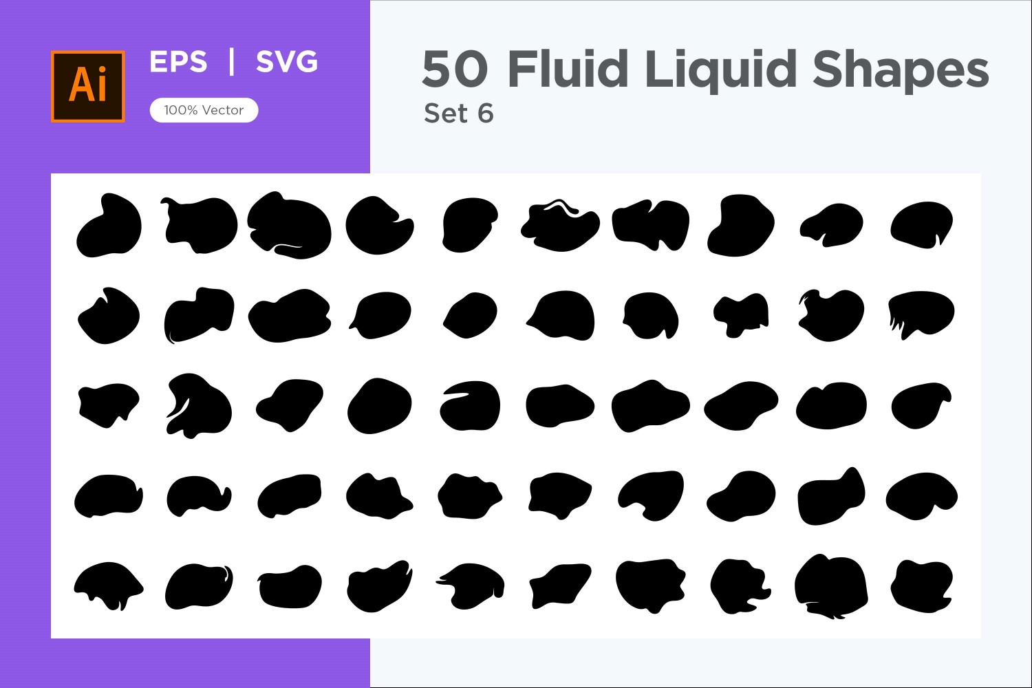 Fluid Liquid Shape V1 50 SET 6