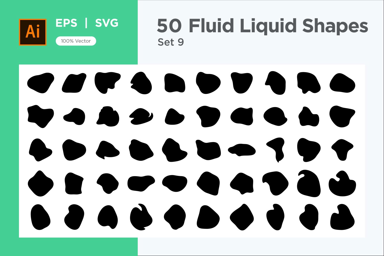 Fluid Liquid Shape V1 50 SET 9