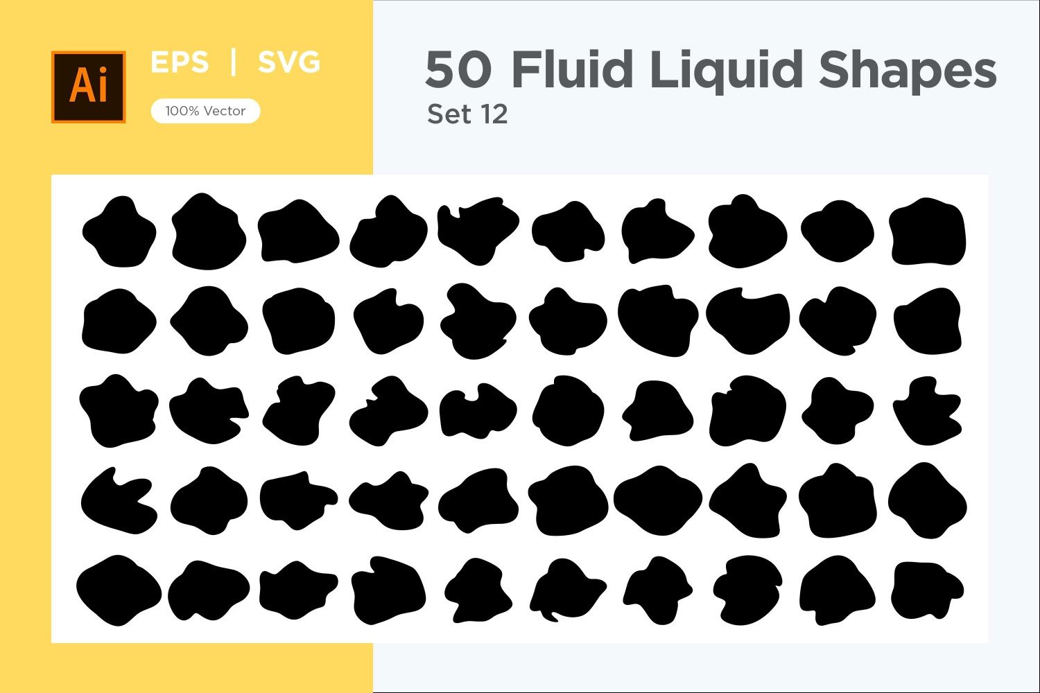 Fluid Liquid Shape V1 50 SET 12