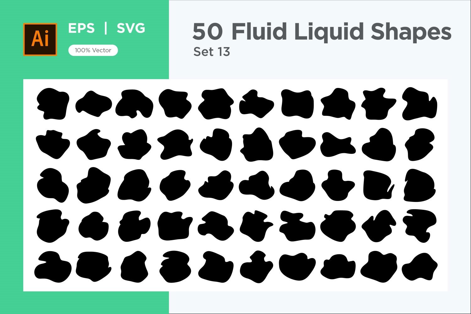 Fluid Liquid Shape V1 50 SET 13