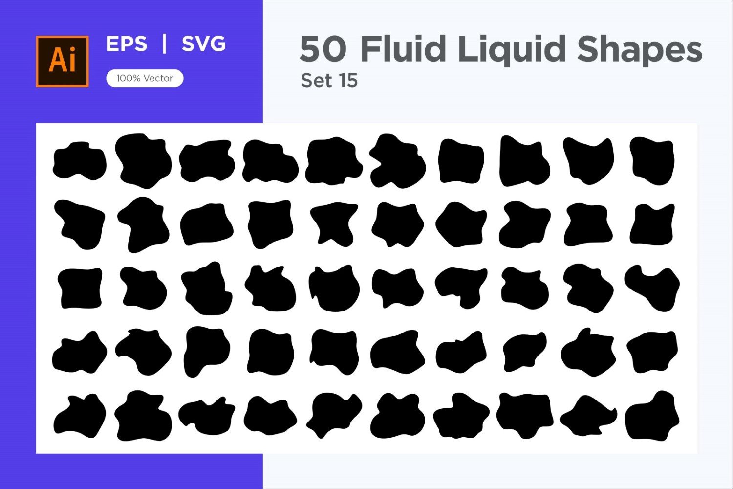 Fluid Liquid Shape V1 50 SET 15