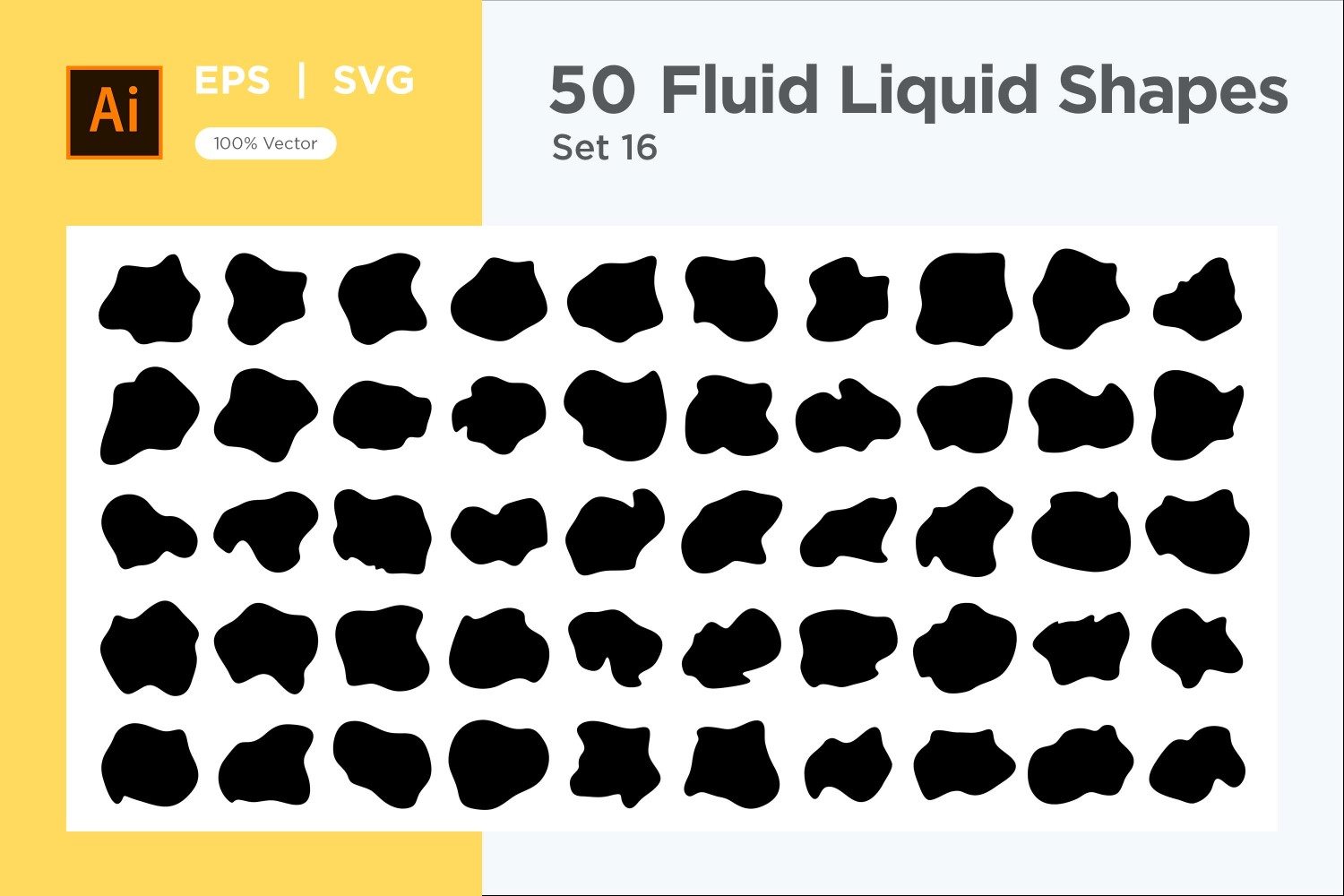 Fluid Liquid Shape V1 50 SET 16