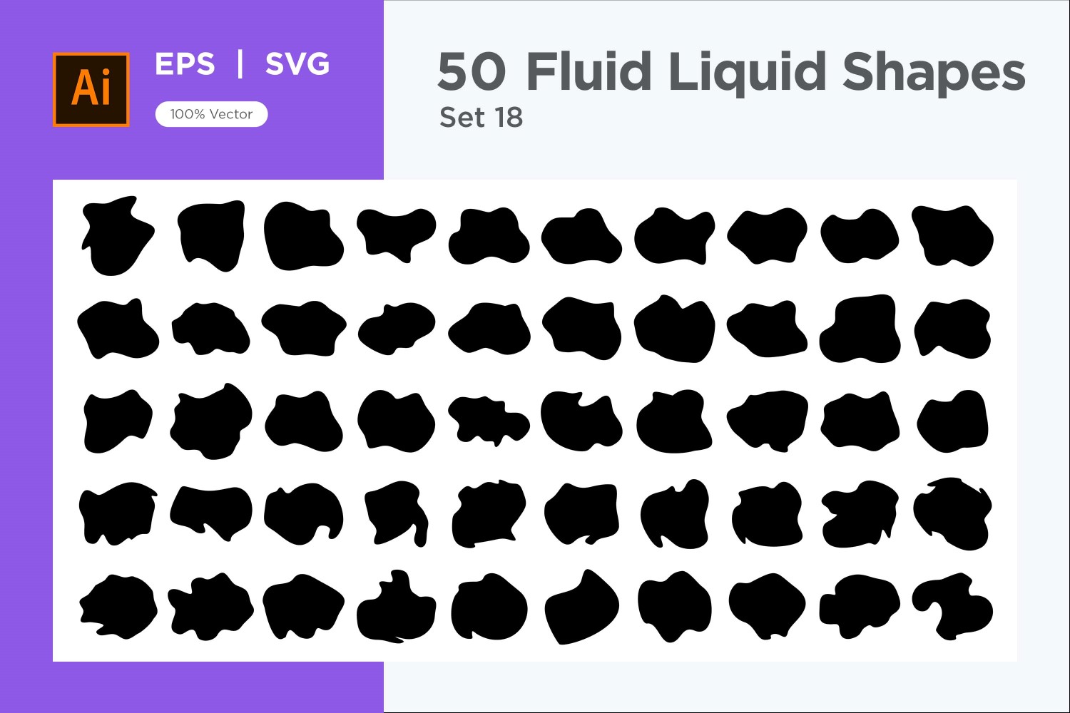 Fluid Liquid Shape V1 50 SET 18