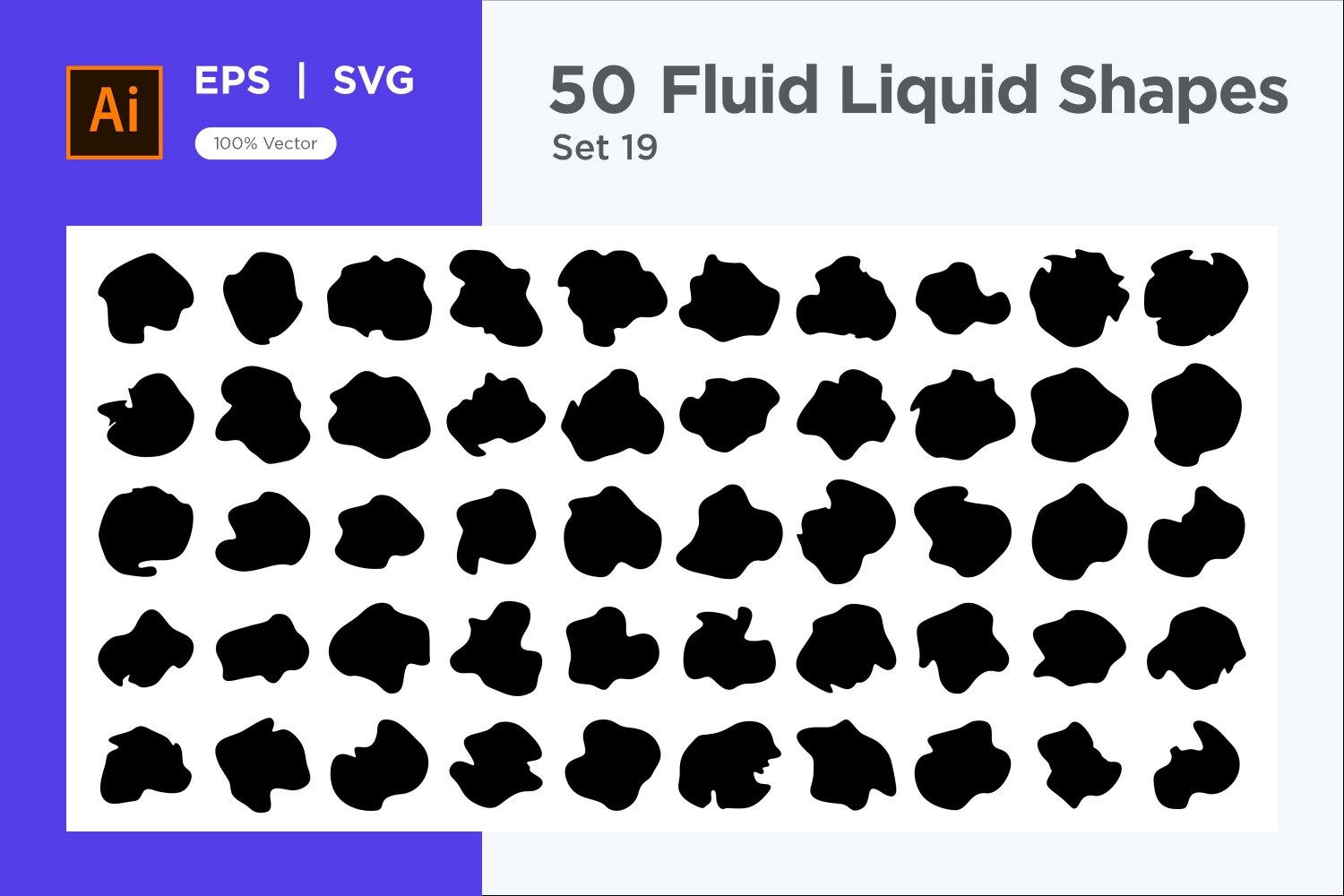 Fluid Liquid Shape V1 50 SET 19