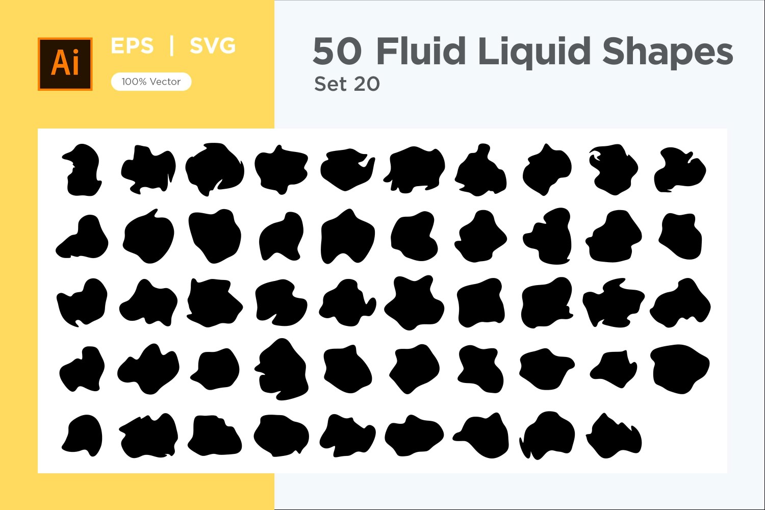 Fluid Liquid Shape V1 50 SET 20