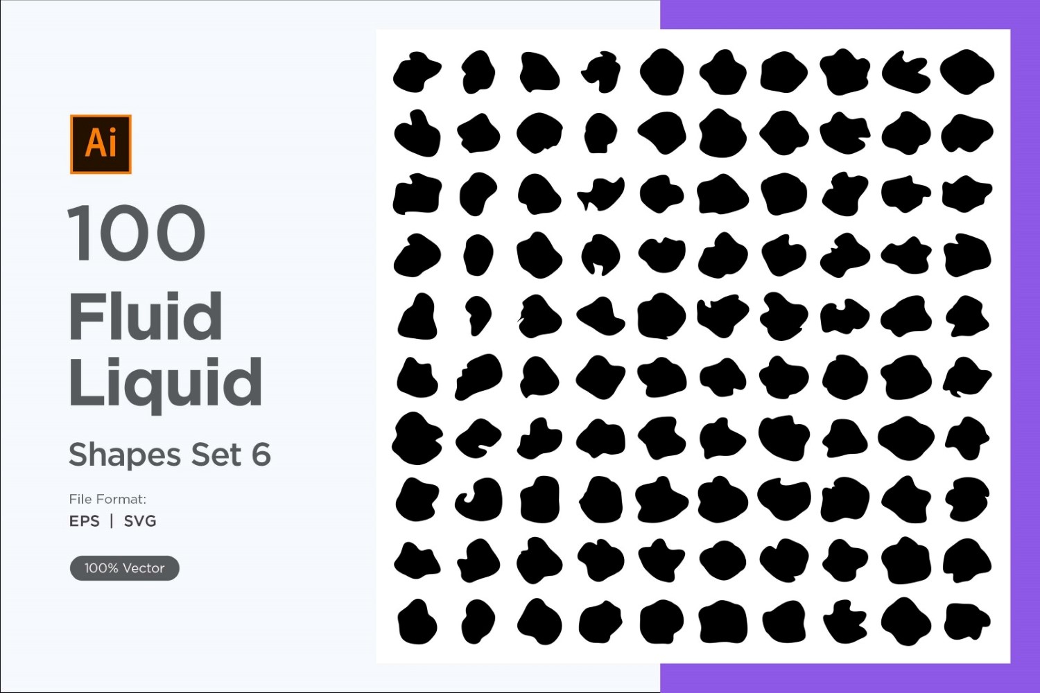 Fluid Liquid Shape V1 100 SET 6