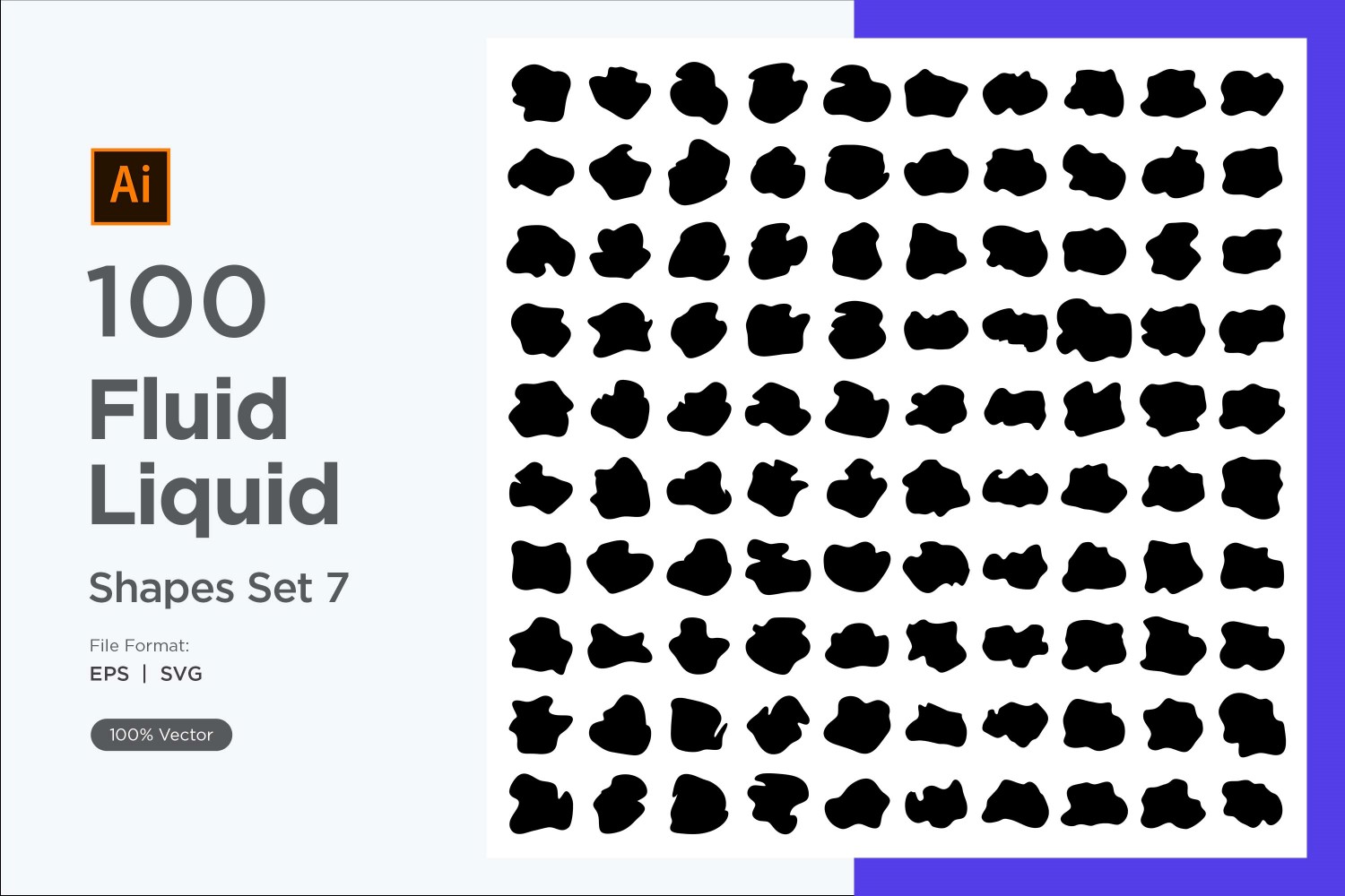 Fluid Liquid Shape V1 100 SET 7