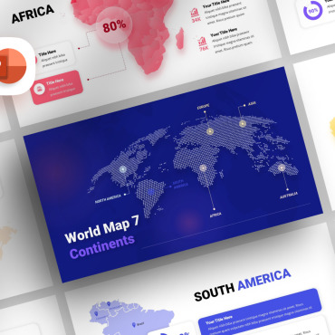 7 Continents PowerPoint Templates 341761