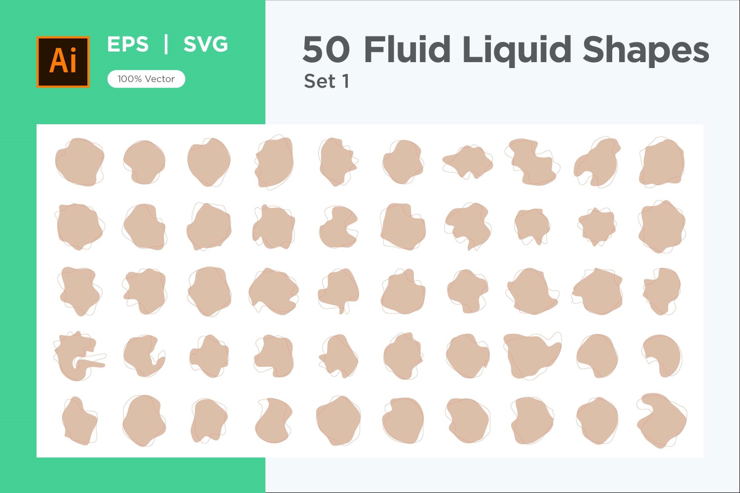 Fluid Liquid Shape V2 50 SET 1