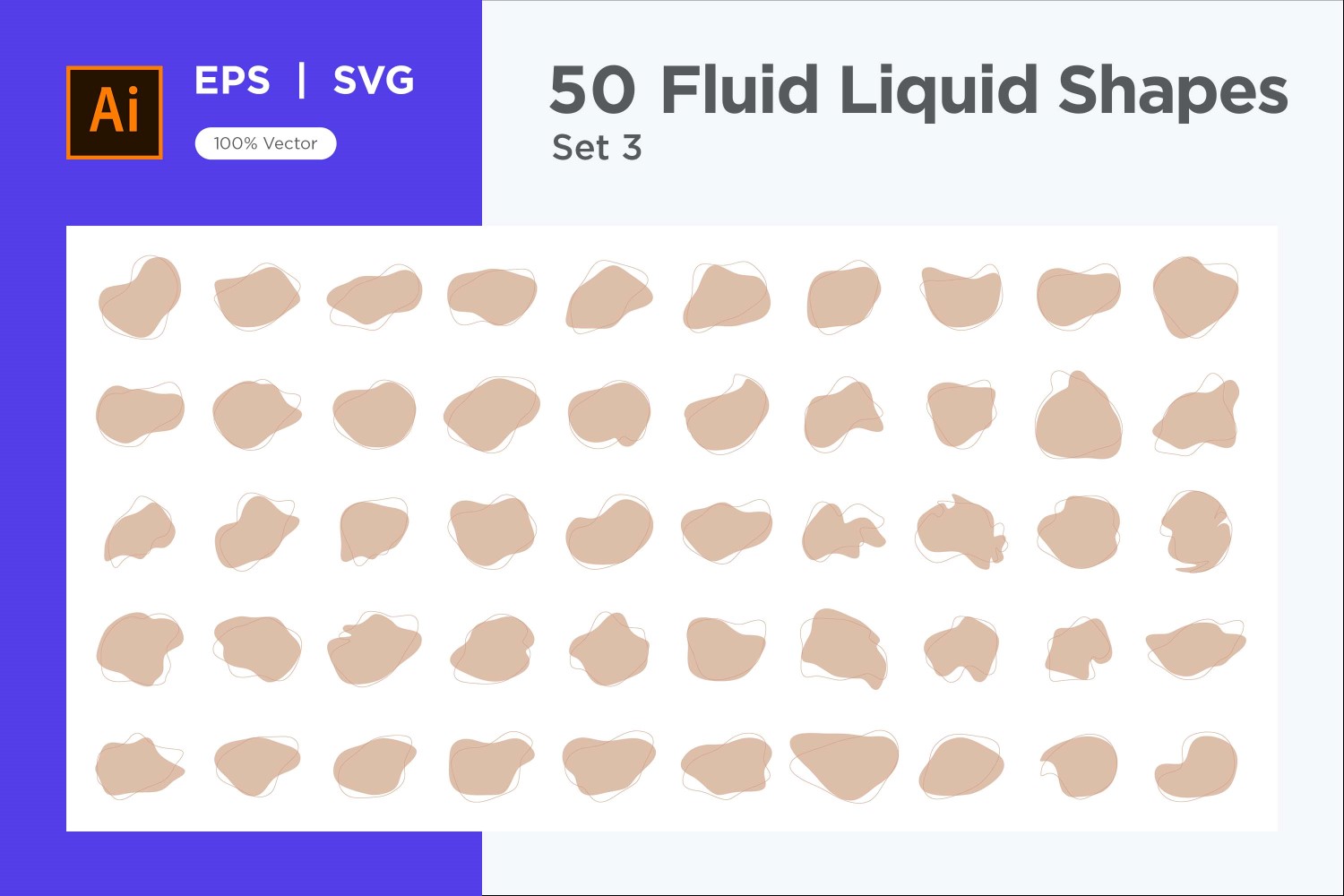 Fluid Liquid Shape V2 50 SET 3