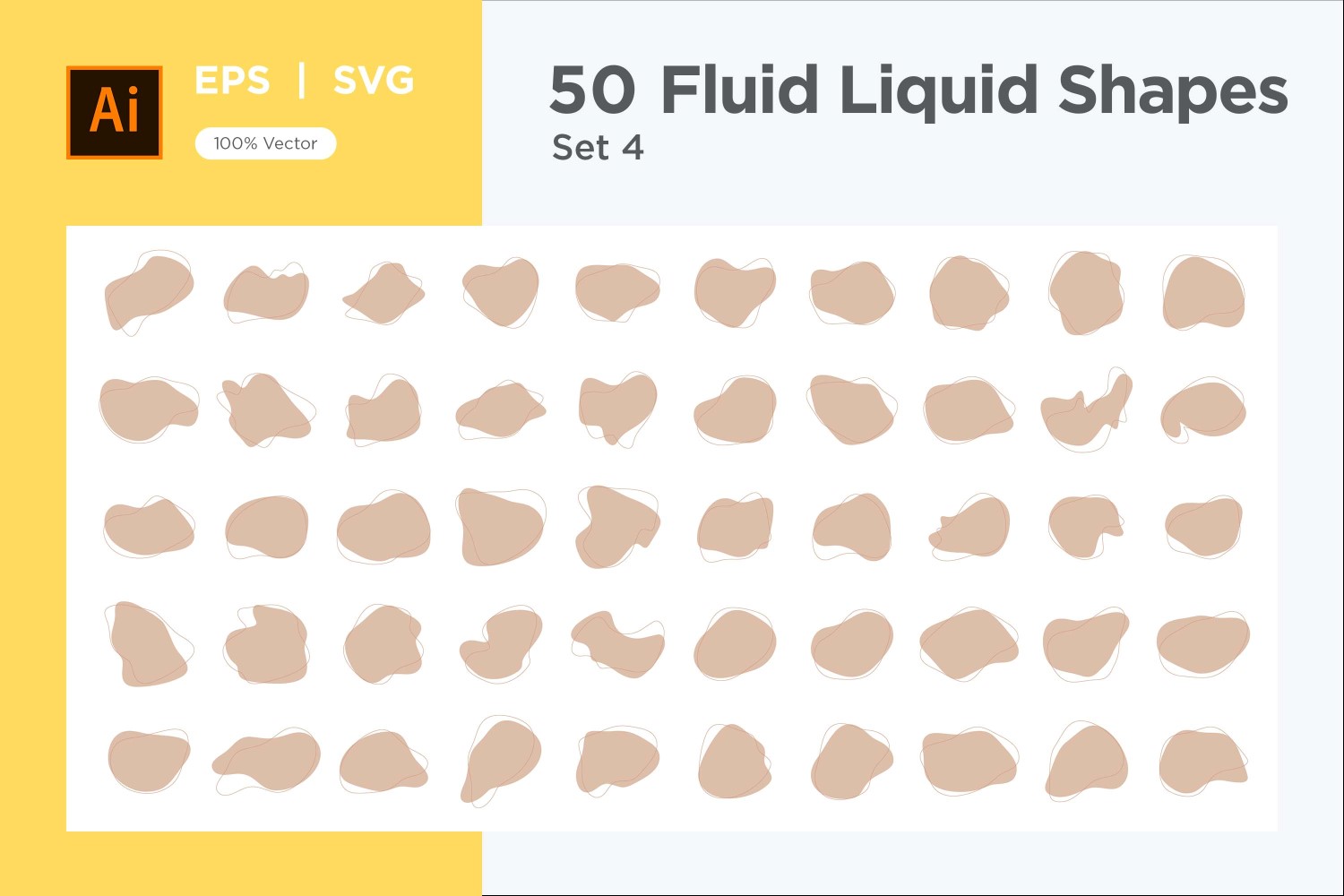 Fluid Liquid Shape V2 50 SET 4