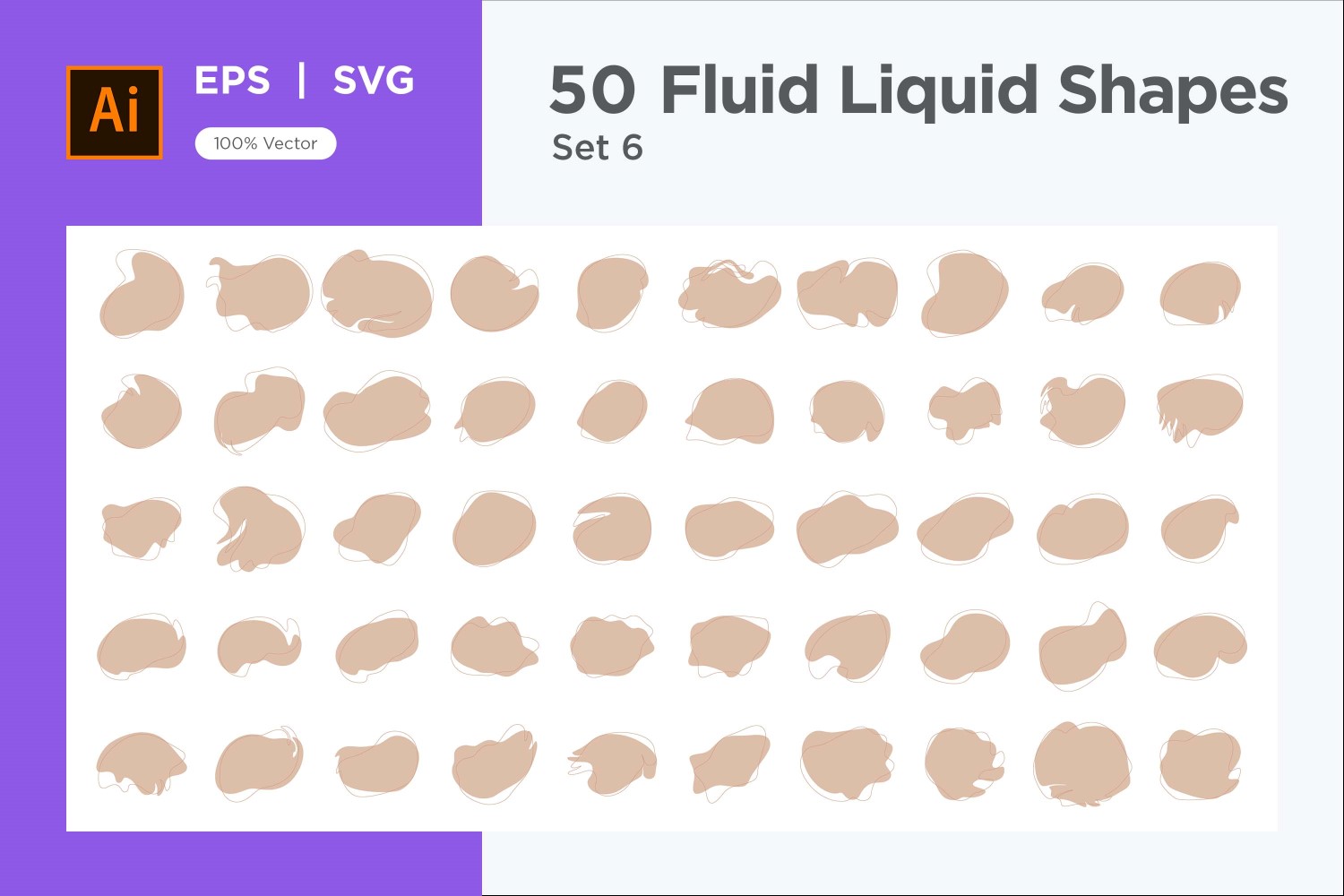 Fluid Liquid Shape V2 50 SET 6