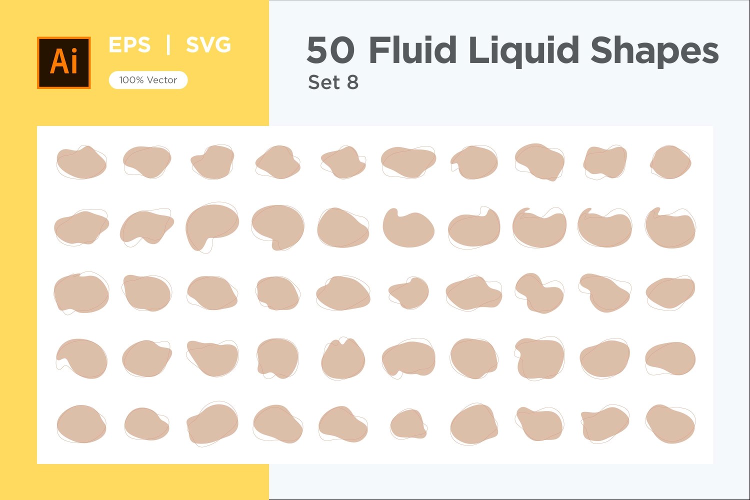 Fluid Liquid Shape V2 50 SET 8