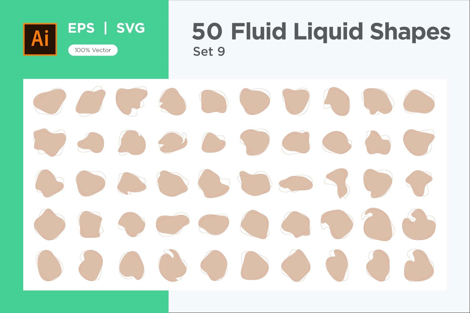 Fluid Liquid Shape V2 50 SET 9