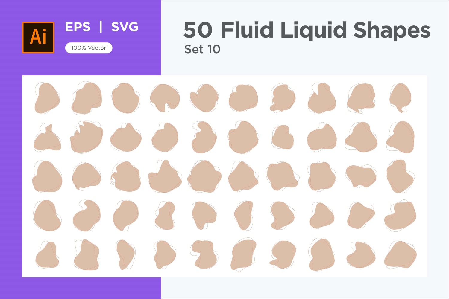 Fluid Liquid Shape V2 50 SET 10