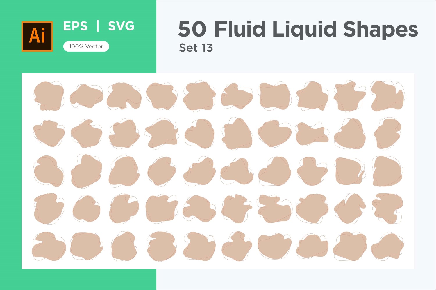 Fluid Liquid Shape V2 50 SET 13