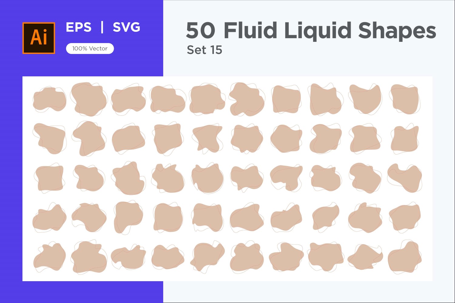 Fluid Liquid Shape V2 50 SET 15