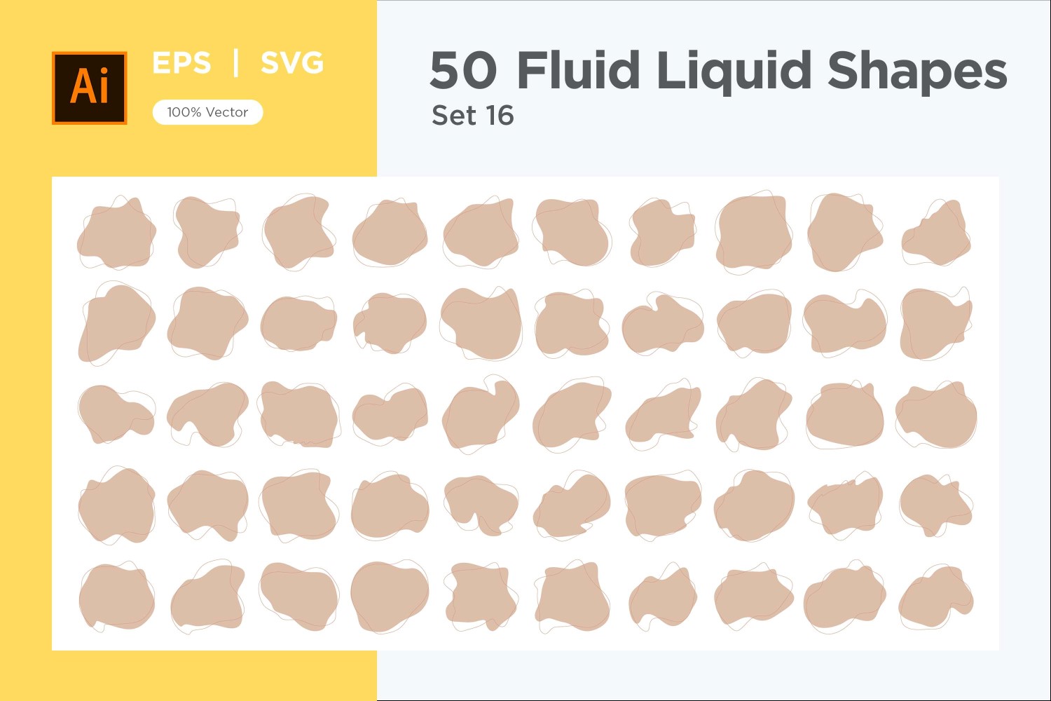 Fluid Liquid Shape V2 50 SET 16