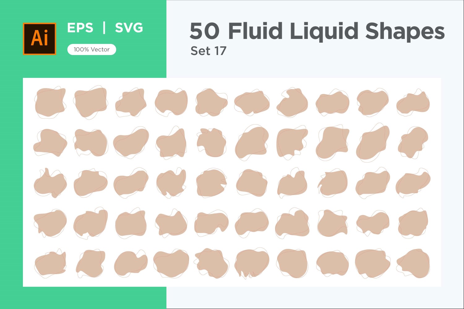 Fluid Liquid Shape V2 50 SET 17