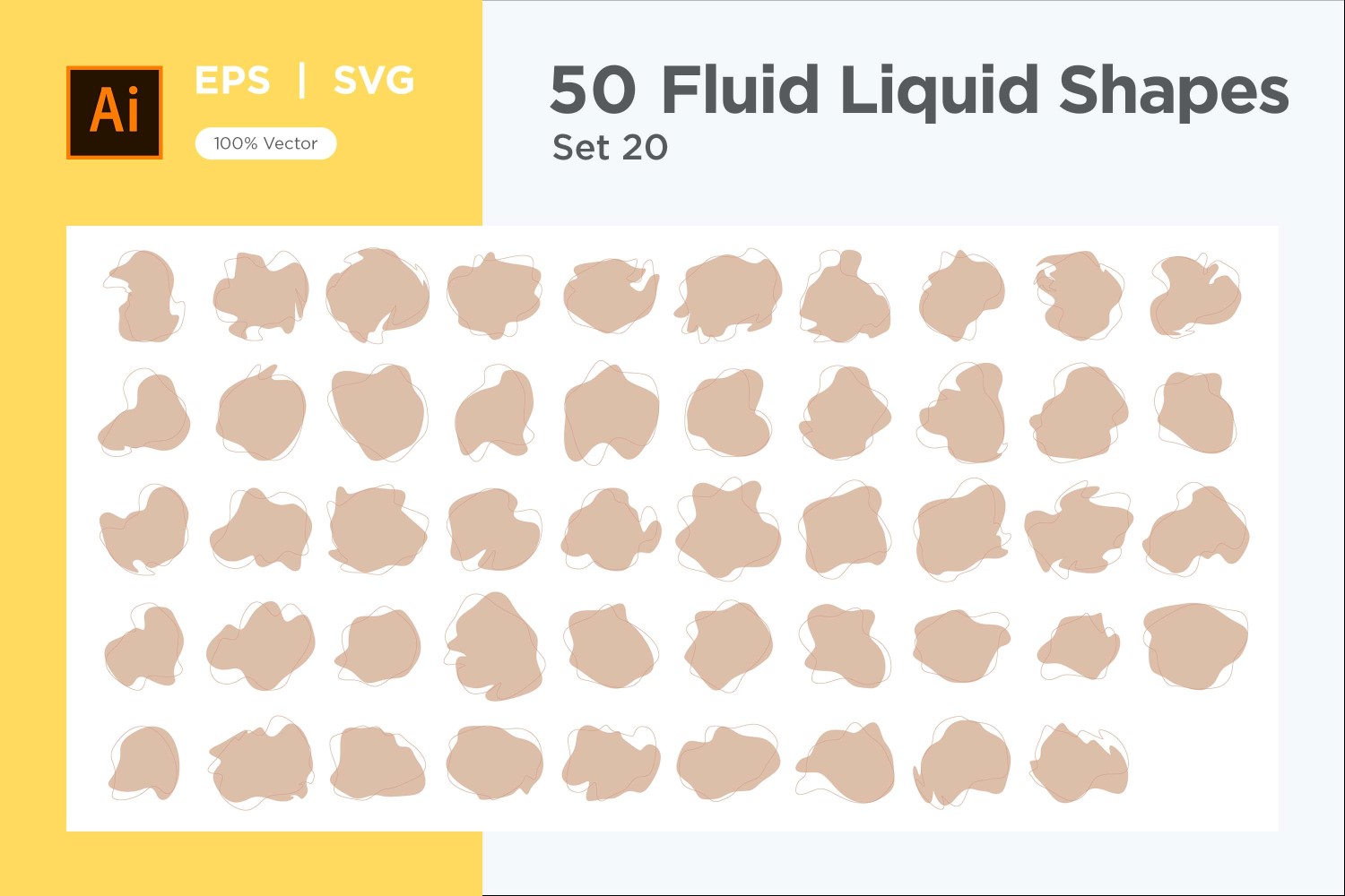 Fluid Liquid Shape V2 50 SET 20