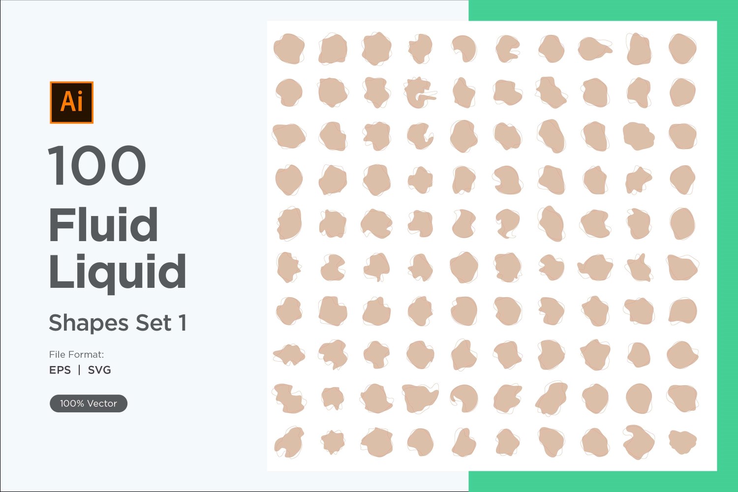 Fluid Liquid Shape V2 100 SET 1