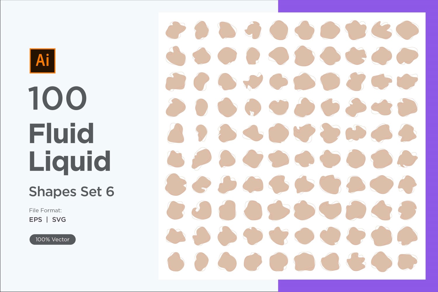 Fluid Liquid Shape V2 100 SET 6