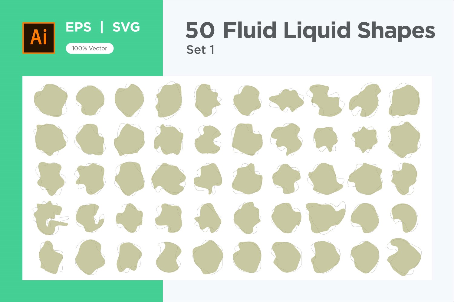 Fluid Liquid Shape V3 50 SET 1