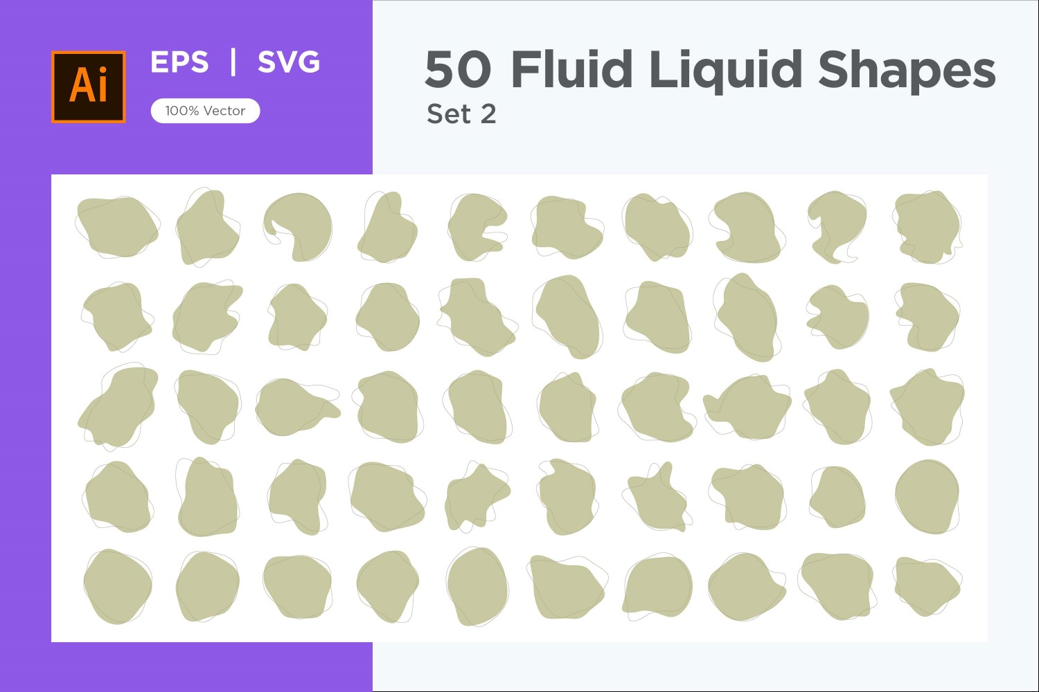 Fluid Liquid Shape V3 50 SET 2