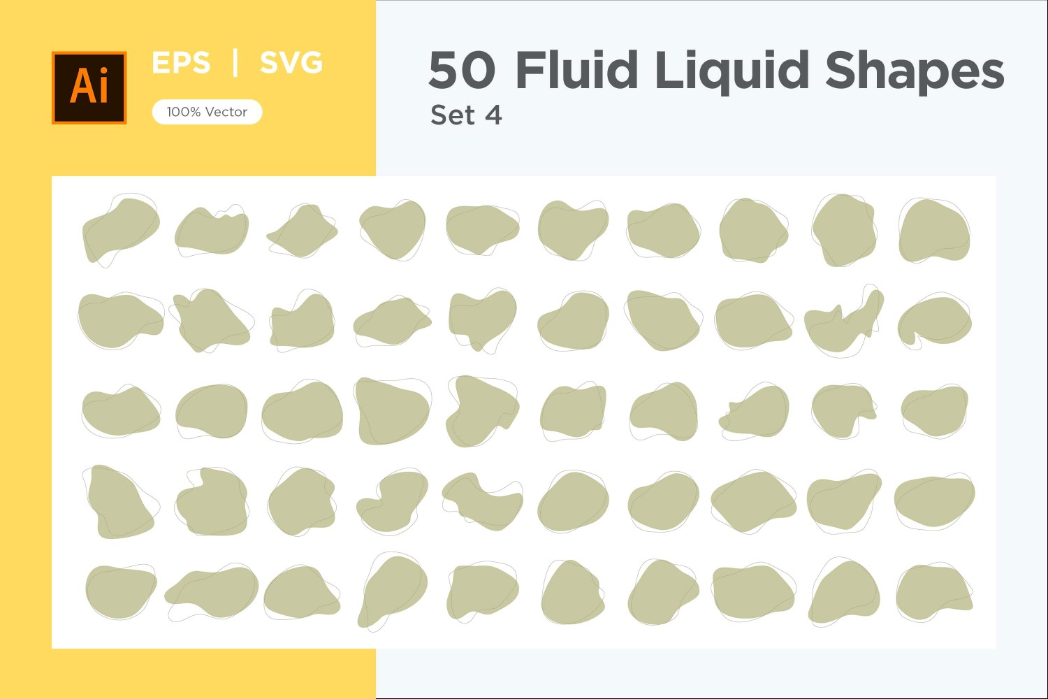 Fluid Liquid Shape V3 50 SET 4