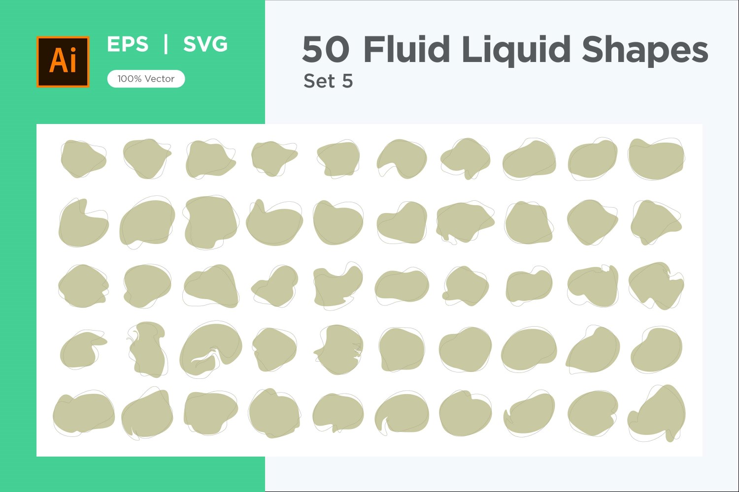 Fluid Liquid Shape V3 50 SET 5