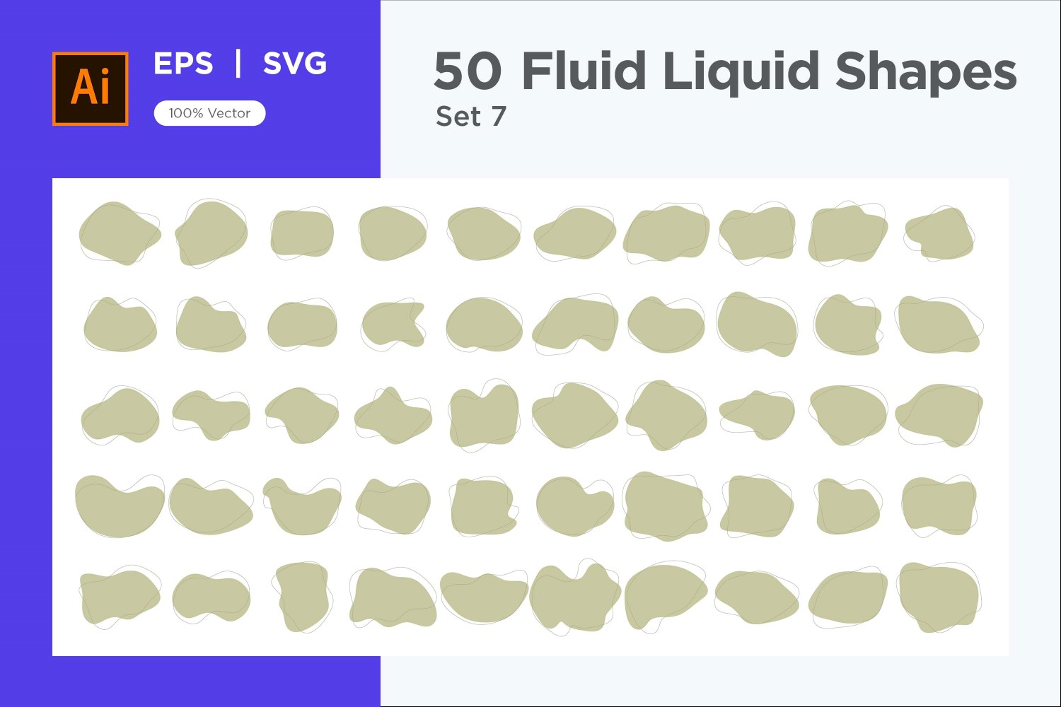 Fluid Liquid Shape V3 50 SET 7