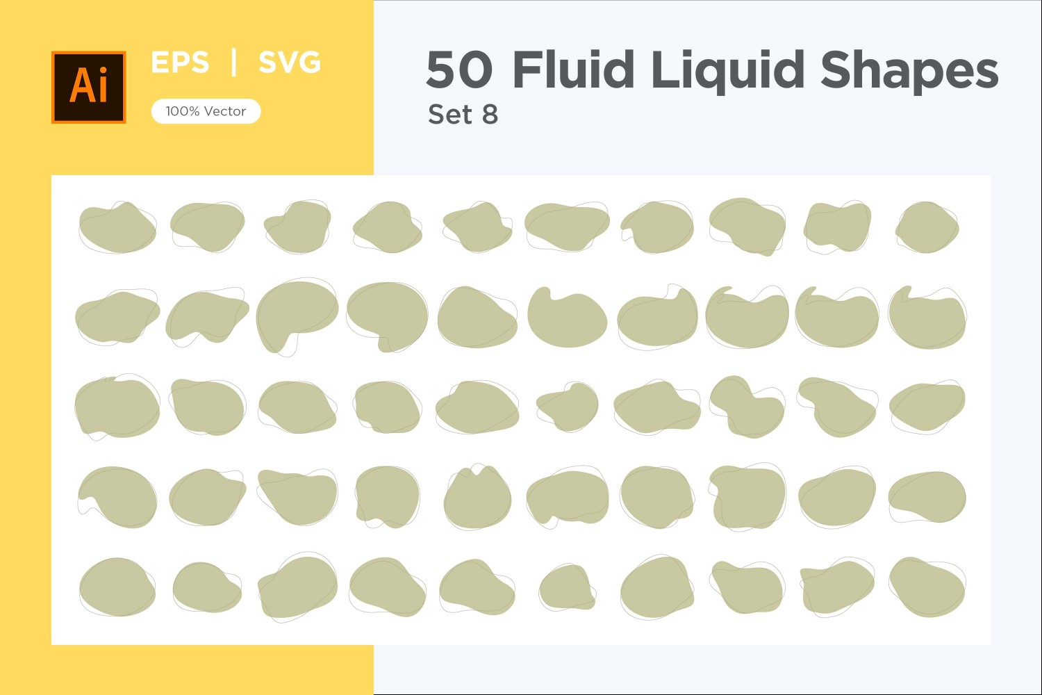 Fluid Liquid Shape V3 50 SET 8