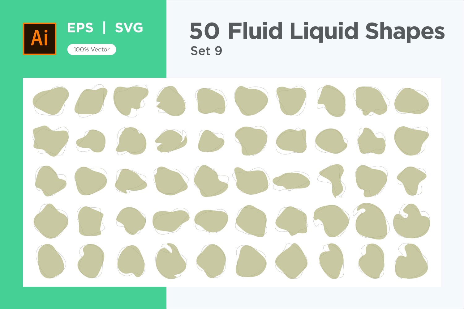 Fluid Liquid Shape V3 50 SET 9