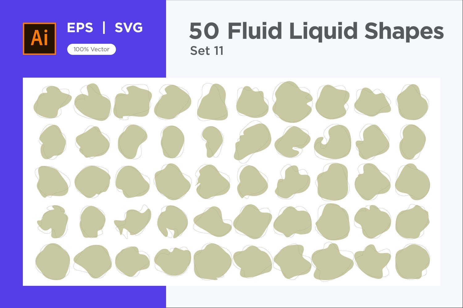 Fluid Liquid Shape V3 50 SET 11