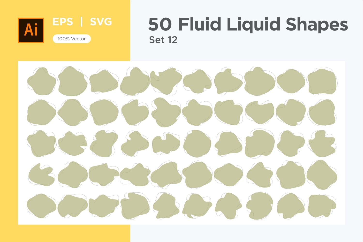 Fluid Liquid Shape V3 50 SET 12